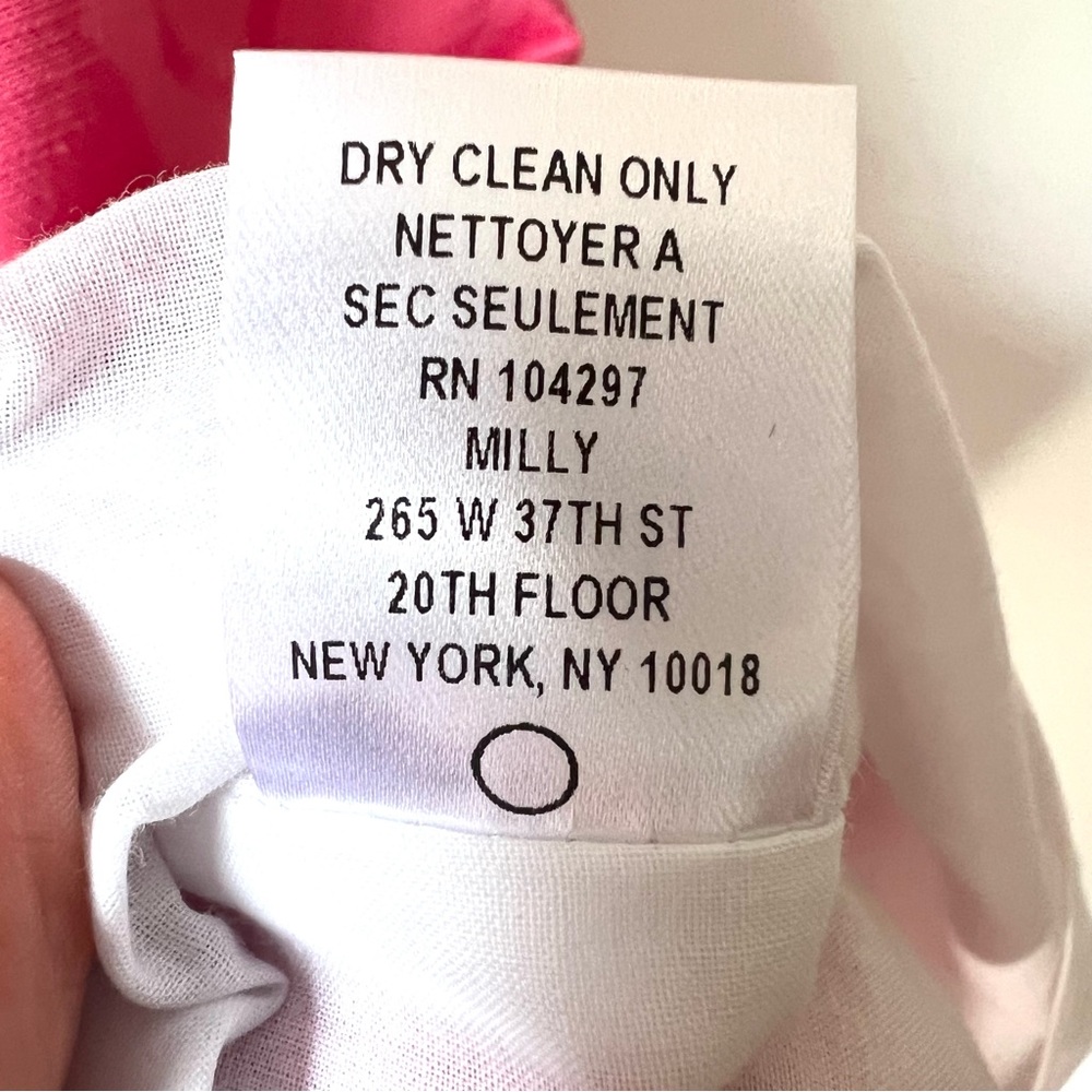 🆕 Milly of New York Pink Knee Length Mini Dress Size 4 NWT - Picture 8 of 10